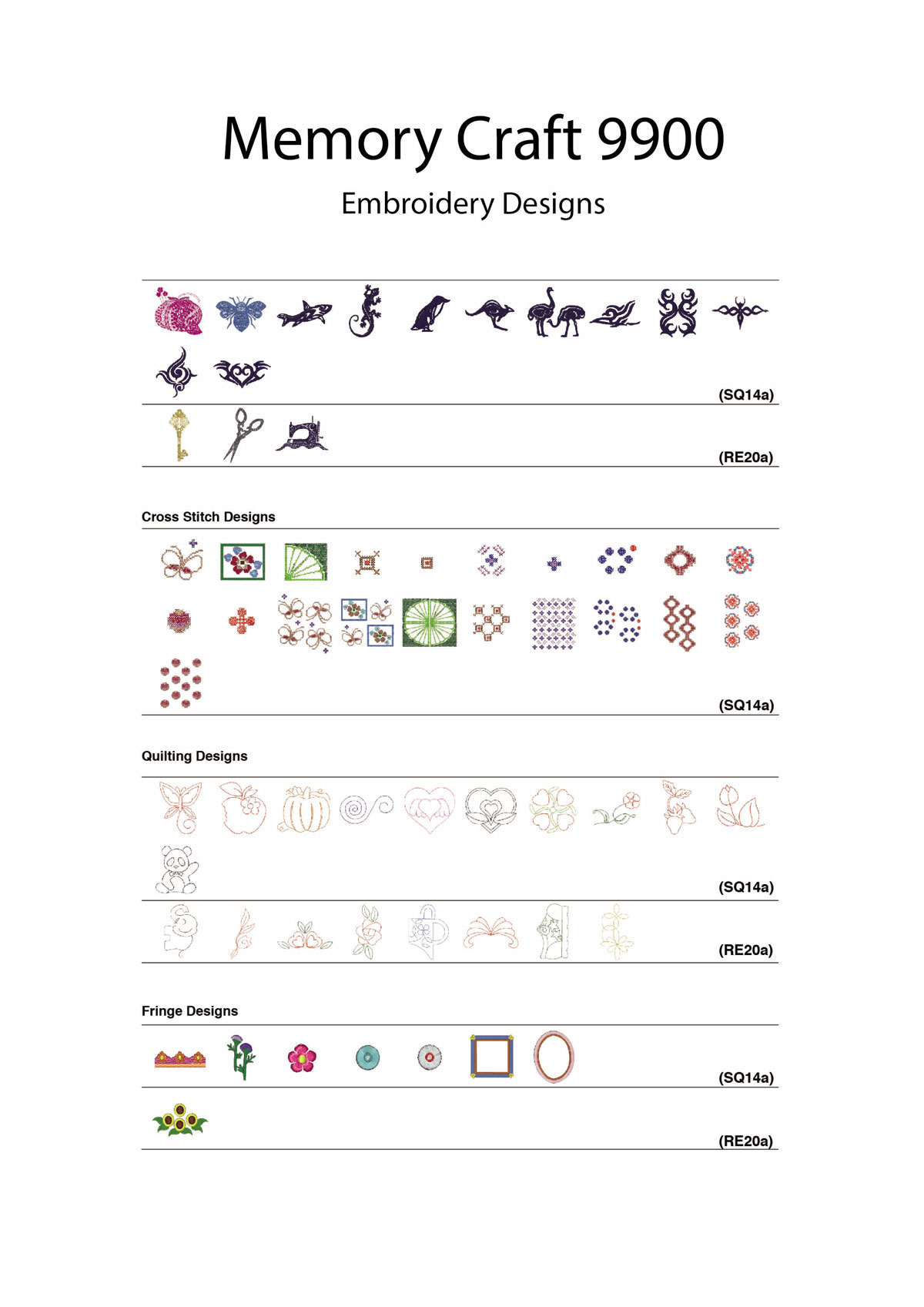 memory craft embroidery designs